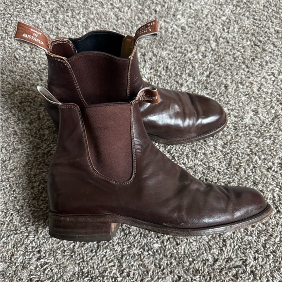 R.M. WILLIAMS brown Leather Ankle Boots - Picture 4 of 13